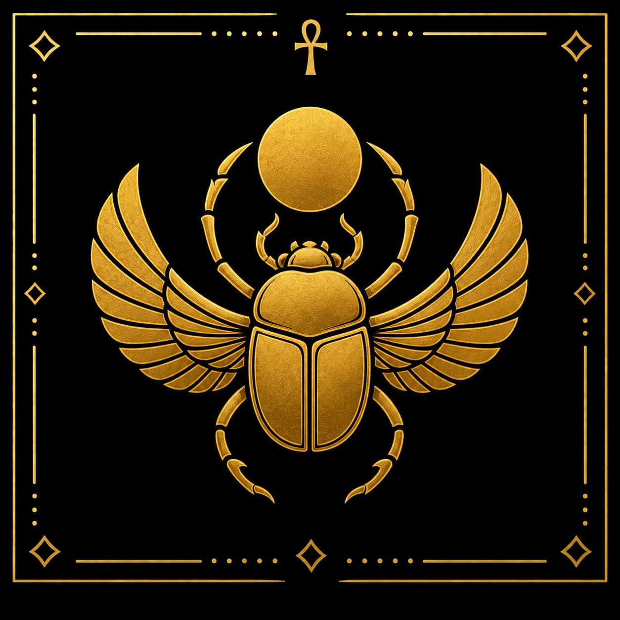 Logo Contact - scarabée symbolique
